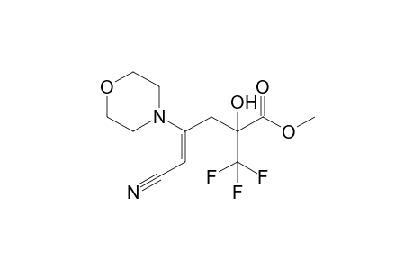 Methyl 5-cyano-2-hydroxy-4-morpholin-4-yl-2-(trifluoromethyl)pent-4-enoate