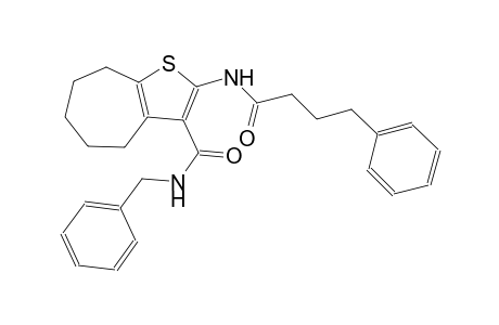N-benzyl-2-[(4-phenylbutanoyl)amino]-5,6,7,8-tetrahydro-4H-cyclohepta[b]thiophene-3-carboxamide