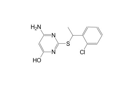 6-Amino-2-([1-(2-chlorophenyl)ethyl]sulfanyl)-4-pyrimidinol