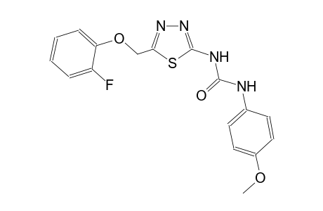 N-{5-[(2-fluorophenoxy)methyl]-1,3,4-thiadiazol-2-yl}-N'-(4-methoxyphenyl)urea