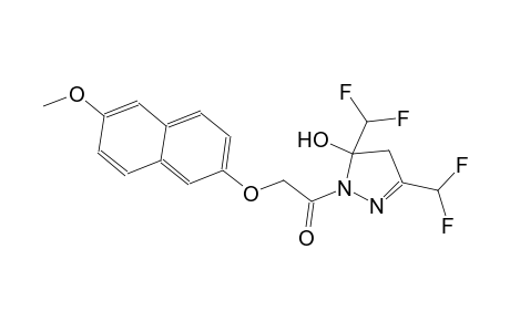 3,5-bis(difluoromethyl)-1-{[(6-methoxy-2-naphthyl)oxy]acetyl}-4,5-dihydro-1H-pyrazol-5-ol