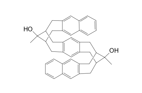 endo,endo-Benzo[1,2-h:4,5-h']bis(11-hydroxy-11-methylnaphtho[2,3-c]bicyclo[4.4.1]undeca-3,8-diene) isomer