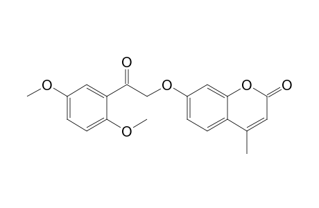 7-[2-(2,5-dimethoxyphenyl)-2-keto-ethoxy]-4-methyl-coumarin