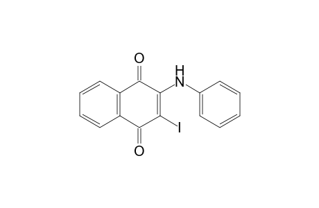 3-Iodo-2-phenylamino-1,4-naphthoquinone