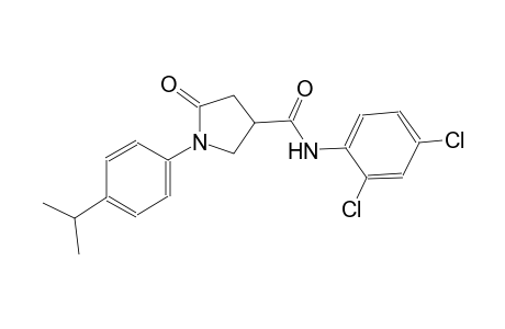 3-pyrrolidinecarboxamide, N-(2,4-dichlorophenyl)-1-[4-(1-methylethyl)phenyl]-5-oxo-