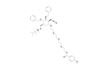 2-[2-[2-[2-(PARA-METHOXYBENZOYLOXY)-ETHOXY]-ETHOXY]-ETHYL]-2-AZIDO-3,4-DI-O-BENZYL-2-DEOXY-6-O-THEXYLDIMETHYLSILYL-5A-CARBA-ALPHA-D-MANNOPYRANOSIDE