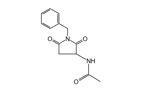N-[1-benzyl-2,5-dioxopyrrolidin-3-yl]acetamide