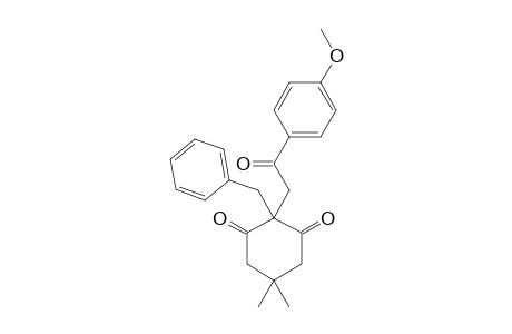 2-BENZYL-2-(PARA-METHOXY)-ACETOPHENYL-5,5-DIMETHYL-CYCLOHEXA-1,3-DIONE