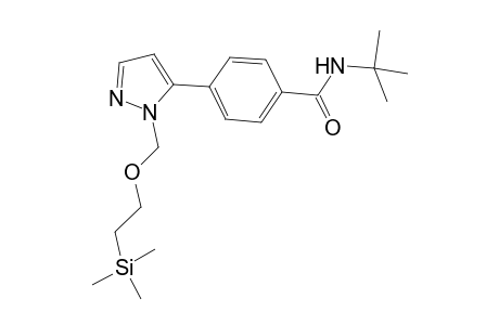 N-Tert-butyl-4-(1-((2-(trimethylsilyl)ethoxy)methyl)-1H-pyrazol-5-yl)benzamide