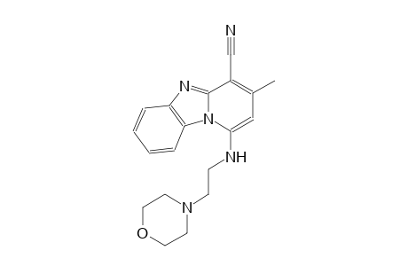 3-methyl-1-{[2-(4-morpholinyl)ethyl]amino}pyrido[1,2-a]benzimidazole-4-carbonitrile