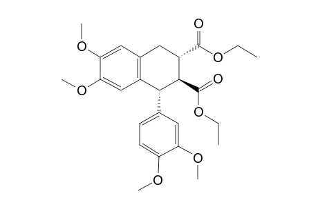 (1R,2S,3S)-1-(3,4-dimethoxyphenyl)-6,7-dimethoxy-1,2,3,4-tetrahydronaphthalene-2,3-dicarboxylic acid diethyl ester