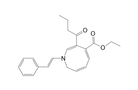 (3Z,5E,7E)-7-(1-oxobutyl)-1-[(E)-2-phenylethenyl]-2H-azocine-6-carboxylic acid ethyl ester