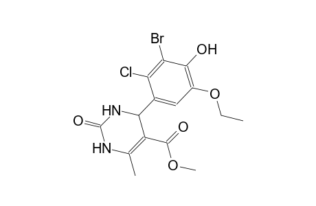 methyl 4-(3-bromo-2-chloro-5-ethoxy-4-hydroxyphenyl)-6-methyl-2-oxo-1,2,3,4-tetrahydro-5-pyrimidinecarboxylate