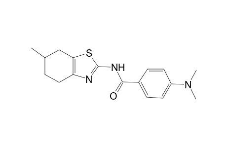4-Dimethylamino-N-(6-methyl-4,5,6,7-tetrahydro-benzothiazol-2-yl)-benzamide