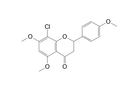 8-chloro-5,7-dimethoxy-2-(4-methoxyphenyl)chroman-4-one