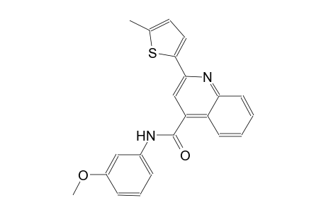 N-(3-methoxyphenyl)-2-(5-methyl-2-thienyl)-4-quinolinecarboxamide