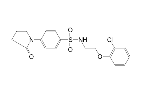 Benzenesulfonamide, N-[2-(2-chlorophenoxy)ethyl]-4-(2-oxopyrrolidin-1-yl)-