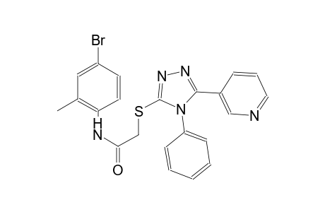 N-(4-bromo-2-methylphenyl)-2-{[4-phenyl-5-(3-pyridinyl)-4H-1,2,4-triazol-3-yl]sulfanyl}acetamide