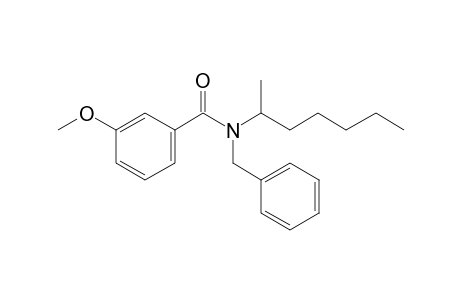 Benzamide, 3-methoxy-N-benzyl-N-(hept-2-yl)-