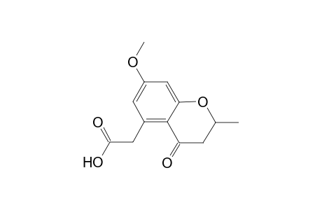 2H-1-Benzopyran-5-acetic acid, 3,4-dihydro-7-methoxy-2-methyl-4-oxo-