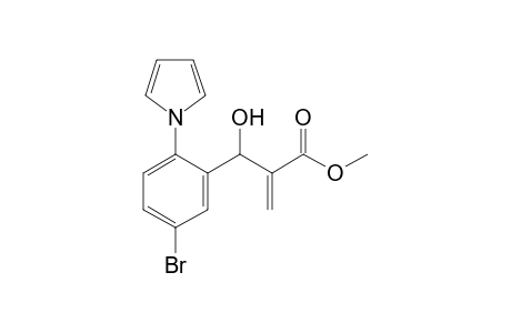 Methyl 2-[1-hydroxy-1-{5-bromo-2-(1H-pyrrol-1-yl)phenyl}methyl]propenoate