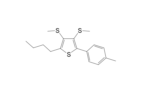 2-Butyl-3,4-bis(methylthio)-5-p-tolylthiophene