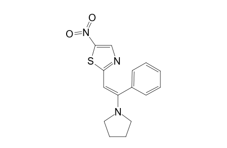 (E)-1-[2-(5-Nitrothiazol-2-yl)]-1-phenylvinyl}pyrrolidine