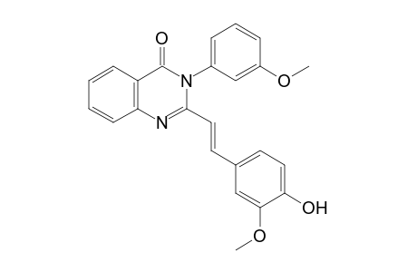 2-[2-(4-hydroxy-3-methoxy-phenyl)-vinyl]-3-(3-methoxy-phenyl)-3H-quinazolin-4-one