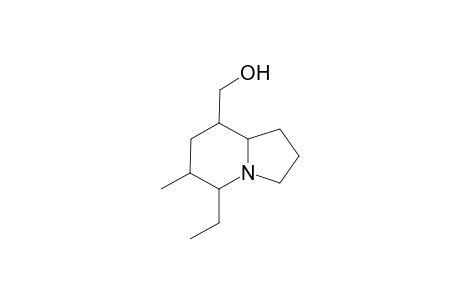 8-(Hydroxymethyl)-5-ethyl-6-methylindolizidine