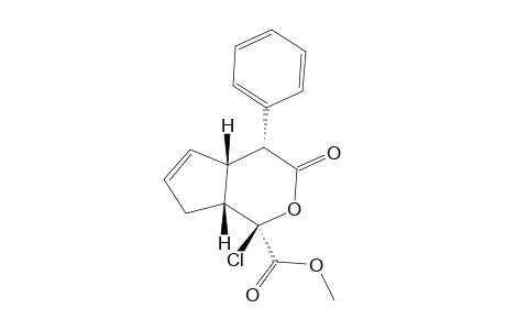 Methyl 1-chloro-3-oxo-4-phenyl-1,3,4,4a,7,7a-hexahydrocyclopenta[c]pyran-1-carboxylate
