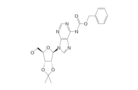 N-[9-[(3aR,4R,6R,6aR)-2,2-dimethyl-4-methylol-3a,4,6,6a-tetrahydrofuro[3,4-d][1,3]dioxol-6-yl]purin-6-yl]carbamic acid benzyl ester