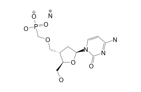 AMMONIUM-[2',3'-DIDEOXY-3'-C-[(PHOSPHONOMETHYL)-OXYMETHYL]-BETA-D-ERYTHRO-PENTOFURANOSYL]-CYTOSINE