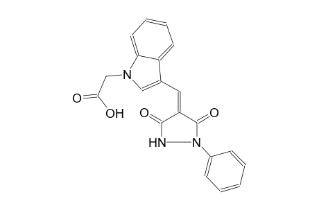 1H-indole-1-acetic acid, 3-[(E)-(3,5-dioxo-1-phenyl-4-pyrazolidinylidene)methyl]-