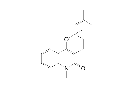 2,3,4,6-Tetrahydro-2,6-dimethyl-2-(2-methylpropenyl)pyrano[3,2-c]quinolin-5-one