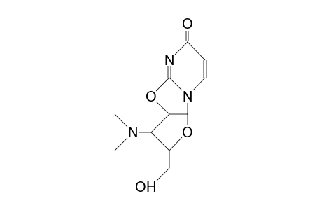 1-(3'-Deoxy-3'-dimethylamino-2,2'-O-anhydro-B-D-lyxo-furanosyl)-uracil