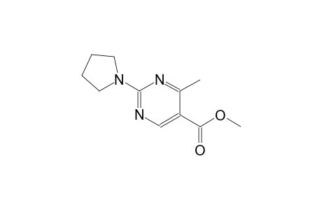 5-pyrimidinecarboxylic acid, 4-methyl-2-(1-pyrrolidinyl)-, methyl ester
