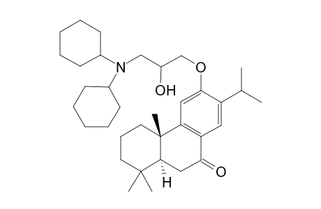 12-[3-(Dicyclohexylamino)-2-hydroxypropoxy] abieta-8,11,13-trien-7-one