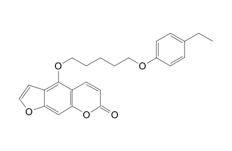 4-[5-(4-Ethylphenoxy)pentoxy]-7H-furo[3,2-g][1]benzopyran-7-one