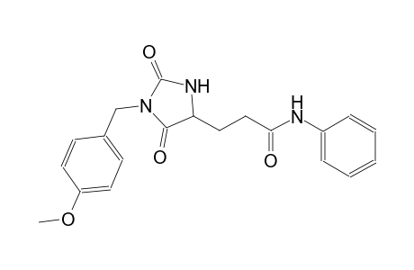 4-imidazolidinepropanamide, 1-[(4-methoxyphenyl)methyl]-2,5-dioxo-N-phenyl-, (4S)-