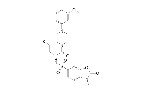 6-benzoxazolesulfonamide, 2,3-dihydro-N-[1-[[4-(3-methoxyphenyl)-1-piperazinyl]carbonyl]-3-(methylthio)propyl]-3-methyl-2-oxo-