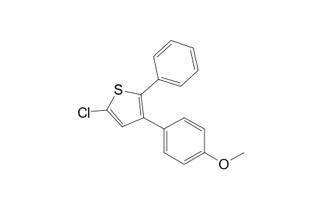 5-chloranyl-3-(4-methoxyphenyl)-2-phenyl-thiophene