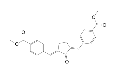 Benzoic acid, 4,4'-[(2-oxo-1,3-cyclopentanediylidene)dimethylidyne]bis-, dimethyl ester