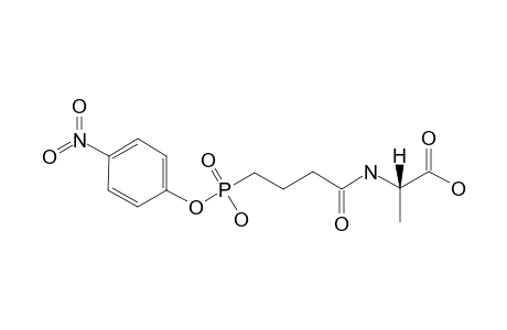 (2S)-2-[4-[hydroxy-(4-nitrophenoxy)phosphoryl]butanoylamino]propionic acid