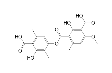 4-(3-carboxy-2-hydroxy-4-methoxy-6-methyl-benzoyl)oxy-2-hydroxy-3,6-dimethyl-benzoic acid