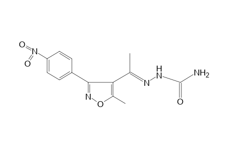 4-acetyl-5-methyl-3-(p-nitrophenyl)isoxazole, semicarbazone