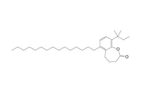 9-(1,1-Dimethylpropyl)-6-n-pentadecyl-4,5-dihydro-3H-benzo[b]oxepin-2-one