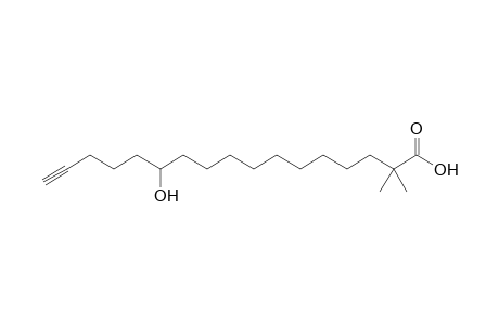2,2-Dimethyl-12-hydroxy-16-heptadecynoic acid