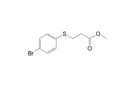 methyl 3-(p-bromophenylmercapto)propionate