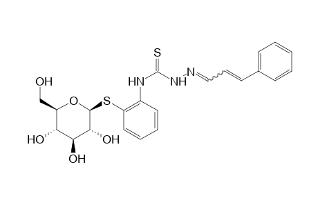 cinnamaldehyde, 4-[o-(beta-D-glucosylthio)phenyl]-3-thiosemicarbazone