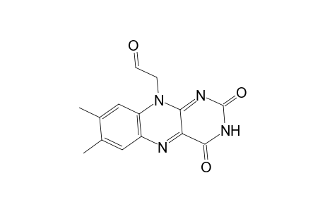 Benzo[g]pteridine-10(2H)-acetaldehyde, 3,4-dihydro-7,8-dimethyl-2,4-dioxo-